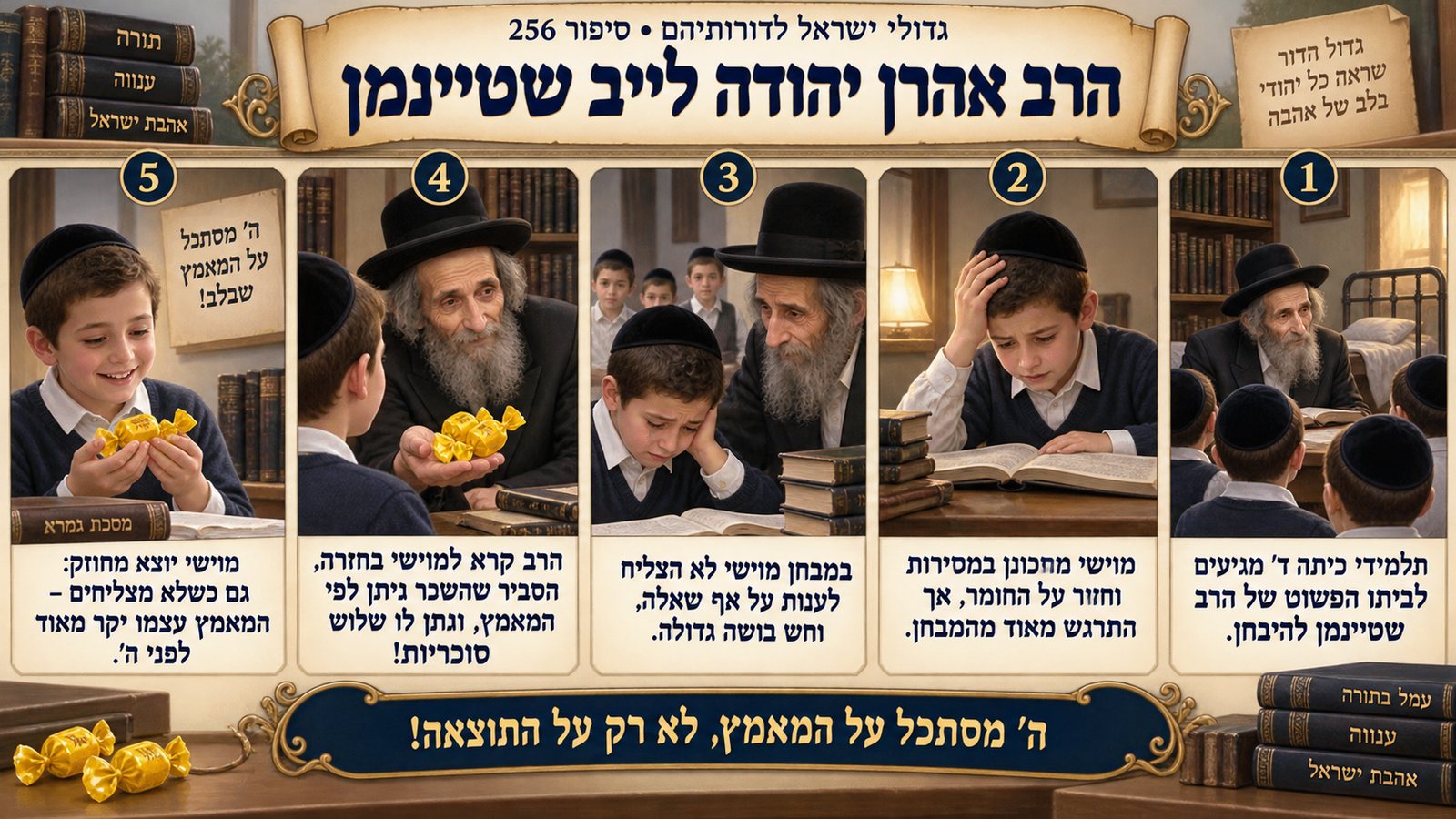 תמונת סיכום — אחרונים נוספים: הרב אהרן יהודה לייב שטיינמן